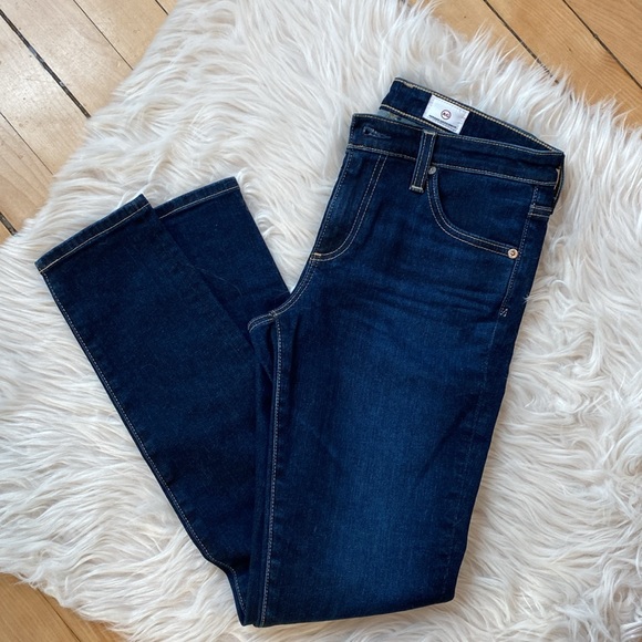 AG B-Type 01 Legging Ankle: Blue Mid Rise Skinny Stretch Jeans, Size 26×28 - Picture 9 of 14